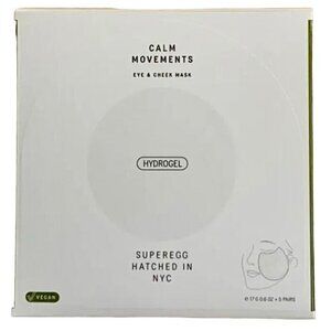Superegg Calm Movements Eye and Cheek Mask 5 Pairs Hydrogel Patches